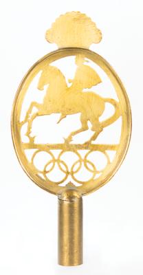 Lot #4356 Stockholm 1956 Summer Olympics Opening Ceremony Flag Pole Finial - Image 1