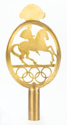 Lot #4356 Stockholm 1956 Summer Olympics Opening Ceremony Flag Pole Finial - Image 2