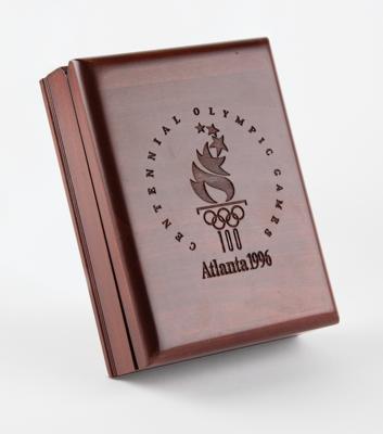 Lot #4087 Atlanta 1996 Summer Olympics Winner's Medal Box - Image 1