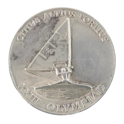 Lot #4084 Los Angeles 1984 Summer Olympics Silver Winner's Medal - Image 2