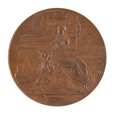 Lot #4105 Athens 1896 Olympics Bronze Participation Medal