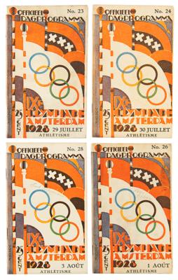 Lot #4280 Amsterdam 1928 Summer Olympics Official Daily Programs (4) - Image 1