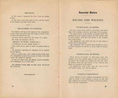 Lot #4269 Antwerp 1920 Olympics Athletics Regulations Booklet - Image 2
