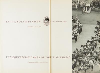 Lot #4317 Stockholm 1956 Summer Olympics Equestrian Report - Image 2