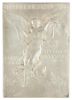 Lot #4047 Paris 1900 Olympics Silver Winner's Medal for 'Concours D'Automobilies'