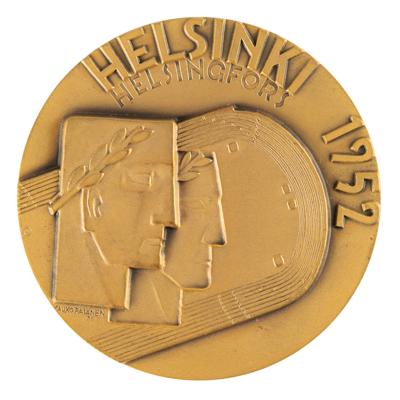 Lot #4128 Helsinki 1952 Summer Olympics Bronze