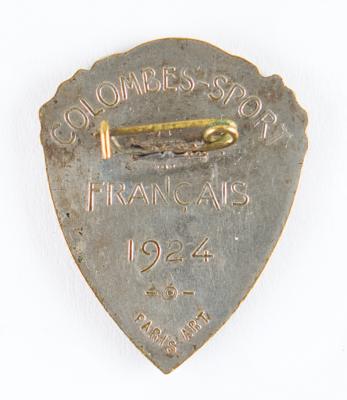 Lot #4176 Paris 1924 Summer Olympics Tennis Badge - Image 2