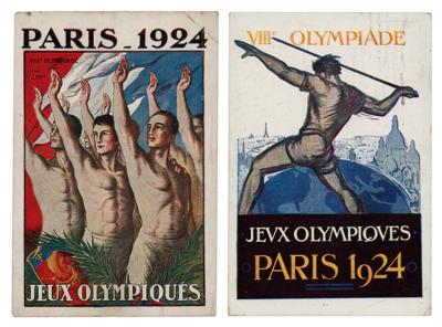 Lot #4339 Paris 1924 Summer Olympics (2) Postcards - Image 1