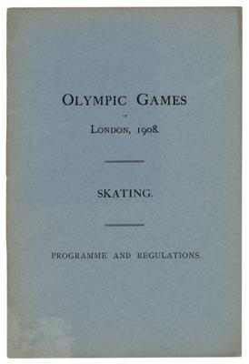 Lot #4261 London 1908 Olympics Figure Skating Booklet - Image 1
