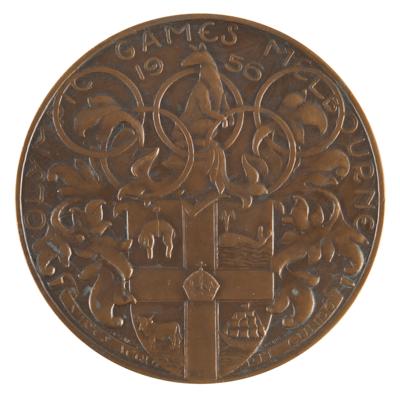 Lot #4131 Melbourne 1956 Summer Olympics Participation Medal - Image 2