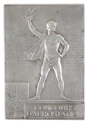 Lot #4048 Paris 1900 Olympics Silver Winner's Medal for Ballooning - Image 2
