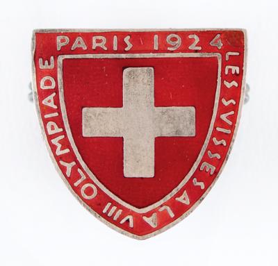 Lot #4177 Paris 1924 Summer Olympics Swiss National Olympic Committee Badge - Image 1