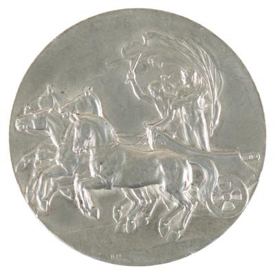 Lot #4111 London 1908 Olympics Pewter Participation Medal - Image 1