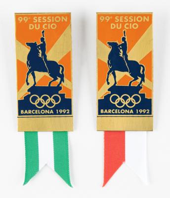 Lot #4247 Barcelona 1992 IOC Session Badges (2) - Image 1