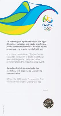 Lot #4382 Rio 2016 Summer Olympics Winner's Medal Award Tray - Image 5