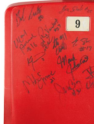 Lot #4329 Lake Placid 1980 Winter Olympics: 'Miracle on Ice' Team USA Signed Seat - Image 3