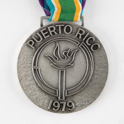 Lot #4080 San Juan 1979 Pan American Games Silver Winner's Medal - Image 4