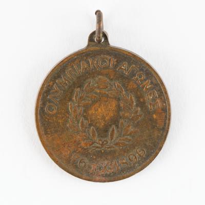 Lot #4335 Athens 1896 Olympics Souvenir Bronze Medal - Image 1