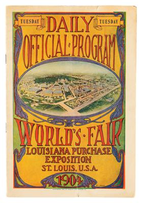 Lot #4257 St. Louis 1904 World's Fair Daily Program - Image 1