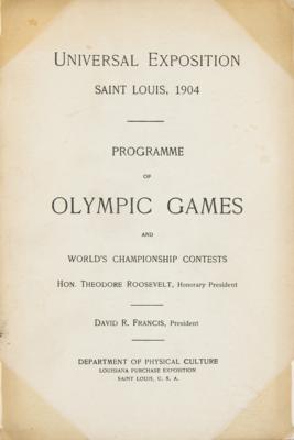 Lot #4258 St. Louis 1904 Olympics Program and Ticket Stub - Image 2