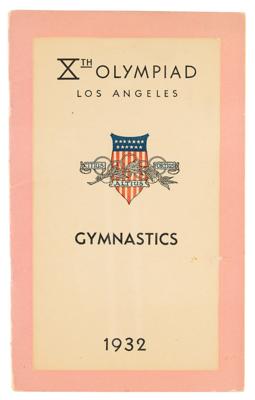 Lot #4295 Los Angeles 1932 Summer Olympics Lot of (5) Regulation Programs for Officials - Image 2