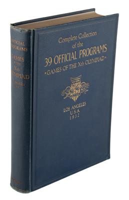 Lot #4296 Los Angeles 1932 Summer Olympics Bound Set of Daily Programs (39) - Image 1