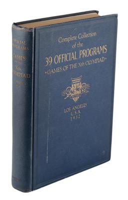 Lot #4297 Los Angeles 1932 Summer Olympics Bound Set of Daily Programs (39) - Image 1