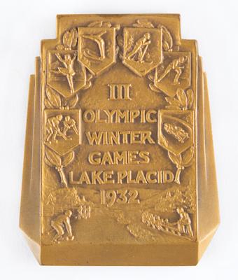 Lot #4117 Lake Placid 1932 Winter Olympics Bronze Participation Medal - Image 2