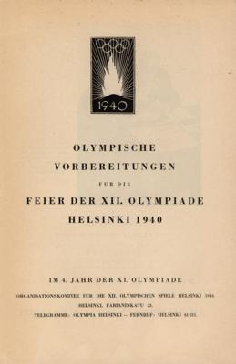 Lot #4311 Helsinki 1940 Summer Olympics Program - Image 2