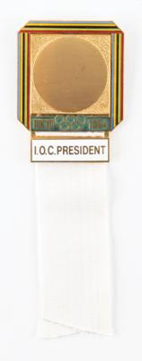 Lot #4219 Tokyo 1964 Summer Olympics IOC President Badge - Attributed to Avery Brundage - Image 1