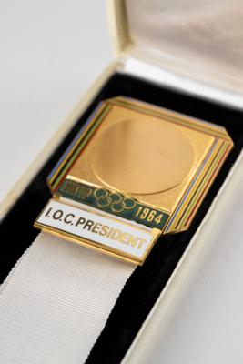 Lot #4219 Tokyo 1964 Summer Olympics IOC President Badge - Attributed to Avery Brundage - Image 5