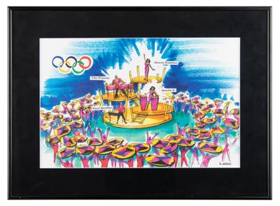 Lot #4331 Atlanta 1996 Summer Olympics Concept Artwork Prints - Image 3