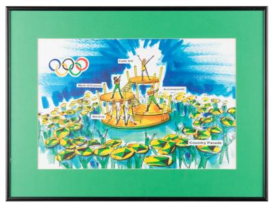 Lot #4331 Atlanta 1996 Summer Olympics Concept Artwork Prints - Image 4