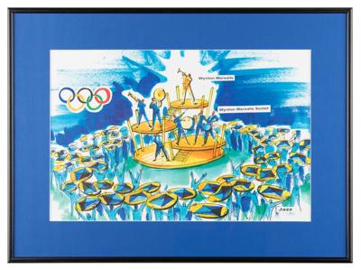Lot #4331 Atlanta 1996 Summer Olympics Concept Artwork Prints - Image 5