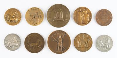Lot #4103 Summer Olympics Collection of (10) Early Participation Medals - Image 1