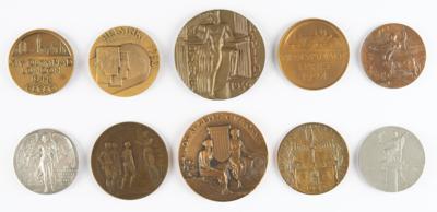 Lot #4103 Summer Olympics Collection of (10) Early Participation Medals - Image 2