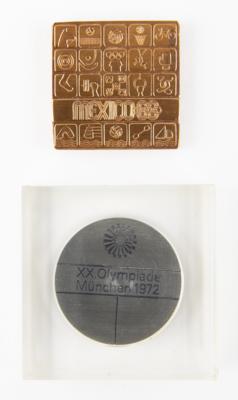 Lot #4138 Summer Olympics Mexico City (1968) and Munich (1972) Participation Medals - Image 1