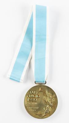 Lot #4081 Lake Placid 1980 Winter Olympics Gold Winner's Medal for Pairs Figure Skating - Image 2