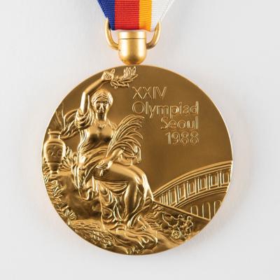 Lot #4085 Seoul 1988 Summer Olympics Gold Winner's Medal - Unawarded - Image 3