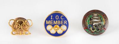 Lot #4386 Olympic Lapel Pins (3) - From the Collection of IOC Member James Worrall - Image 1