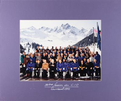 Lot #4389 Courchevel 1992 IOC Session Group Photograph - Image 1