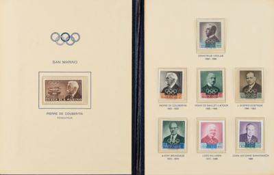 Lot #4394 IOC President Stamp Set - From the Collection of IOC Member James Worrall - Image 1