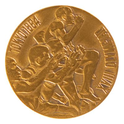 Lot #4359 Tokyo 1964 Summer Olympics Copper Commemorative Medal - From the Collection of IOC Member James Worrall - Image 1