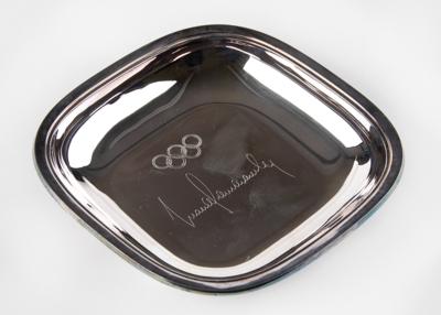 Lot #4393 Juan Antonio Samaranch Olympics Silver Bowl - From the Collection of IOC Member James Worrall - Image 1