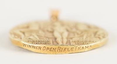 Lot #4050 London 1908 Olympics Gold Winner's Medal for Shooting - Image 3