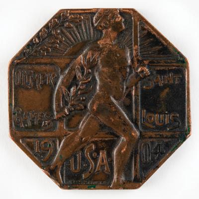 Lot #4106 St. Louis 1904 Olympics Athlete's Participation Medal/Badge - Image 1
