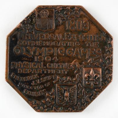 Lot #4106 St. Louis 1904 Olympics Athlete's Participation Medal/Badge - Image 2