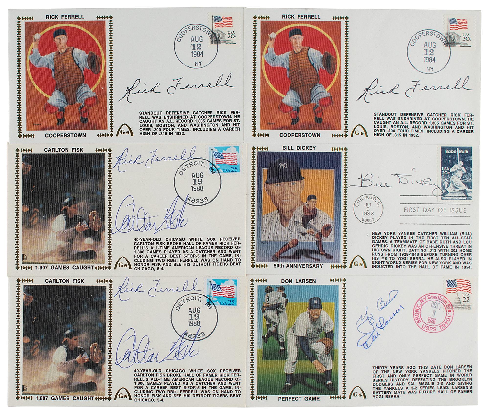 Lot Detail - 1983 CARLTON FISK AUTOGRAPHED CHICAGO WHITE SOX GAME