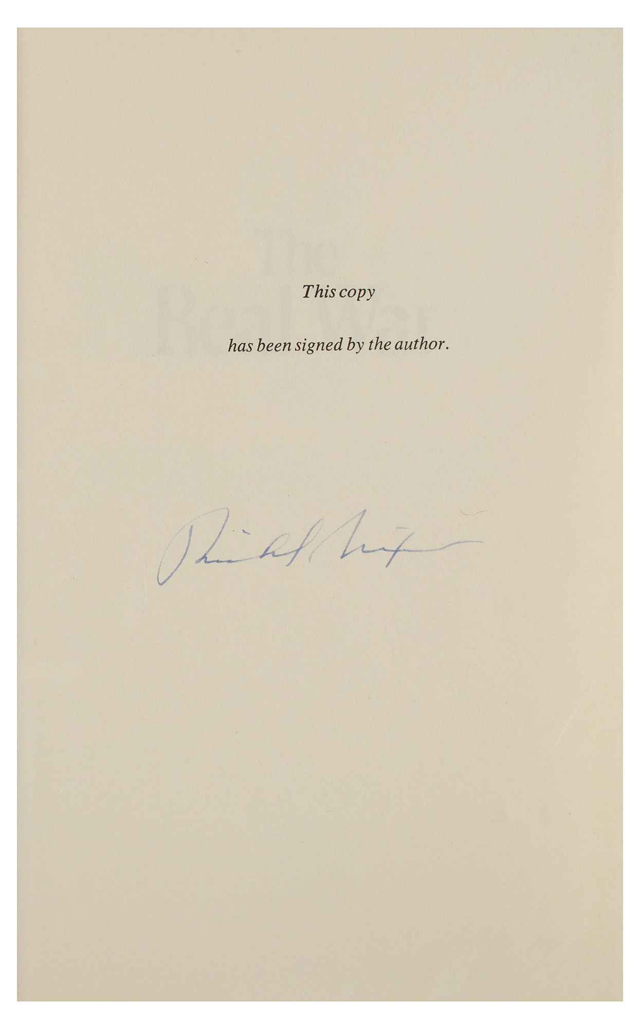 Richard Nixon Signed Book | RR Auction