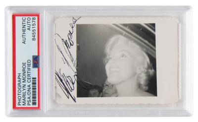 Lot #562 Marilyn Monroe Signed Candid Photograph